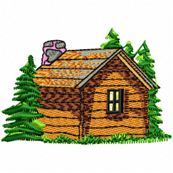 Houses Bulding Embroidery Design 2